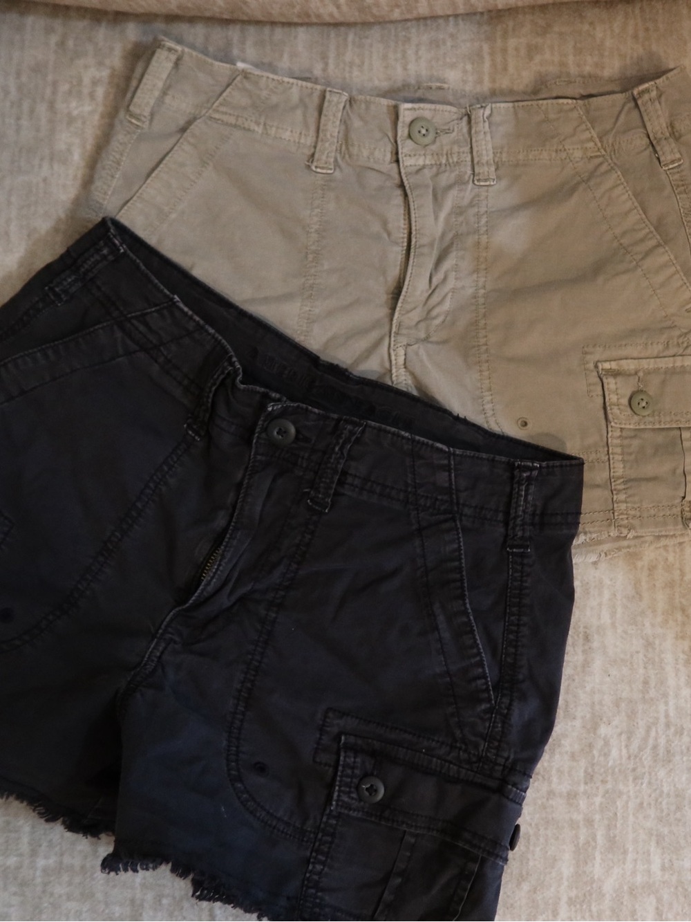 Women’s Cargo AE shorts- Black and Khaki